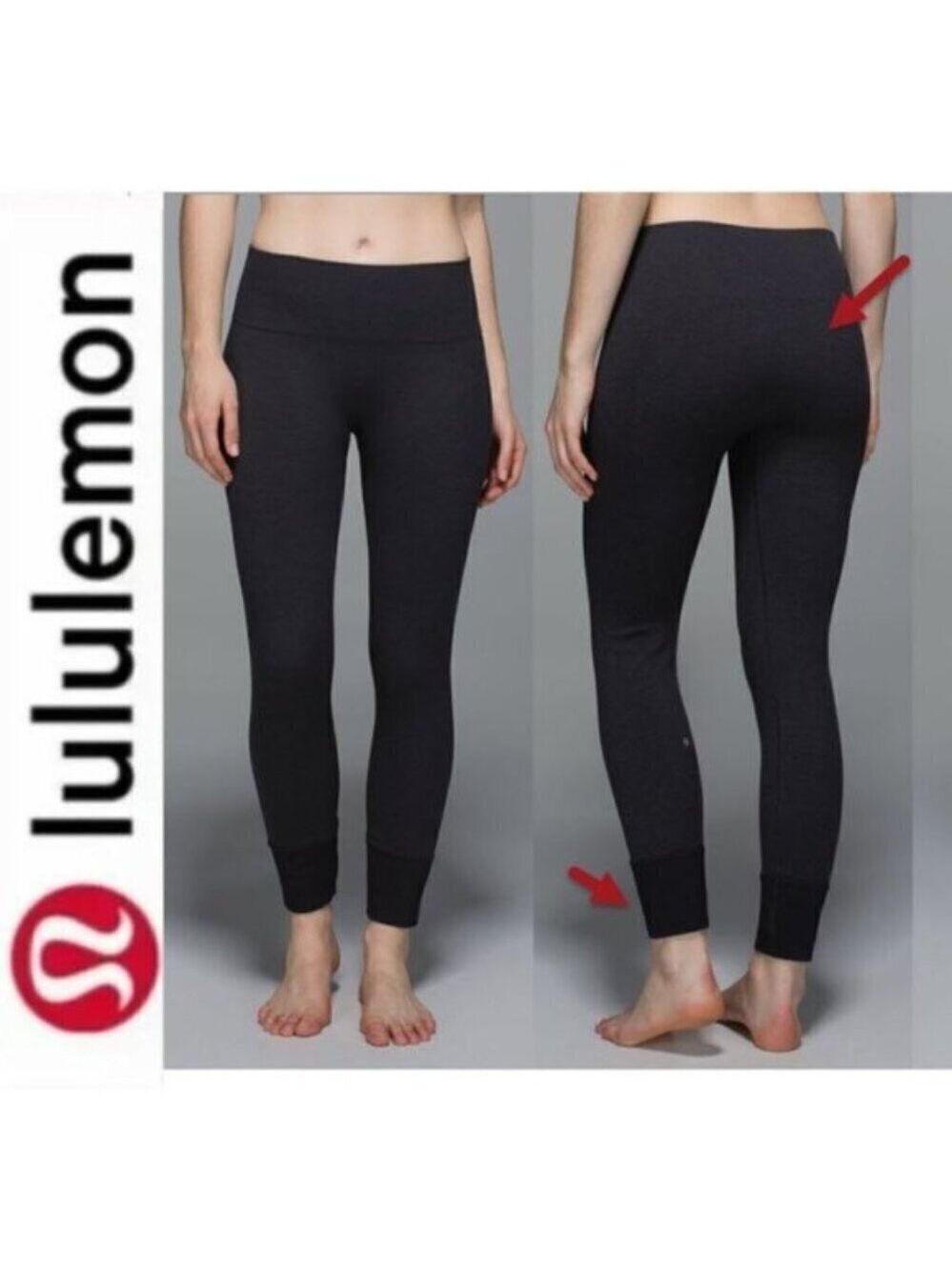 Lululemon Ebb to Street Seamless Ribbed Cuff Leggings Size 6
